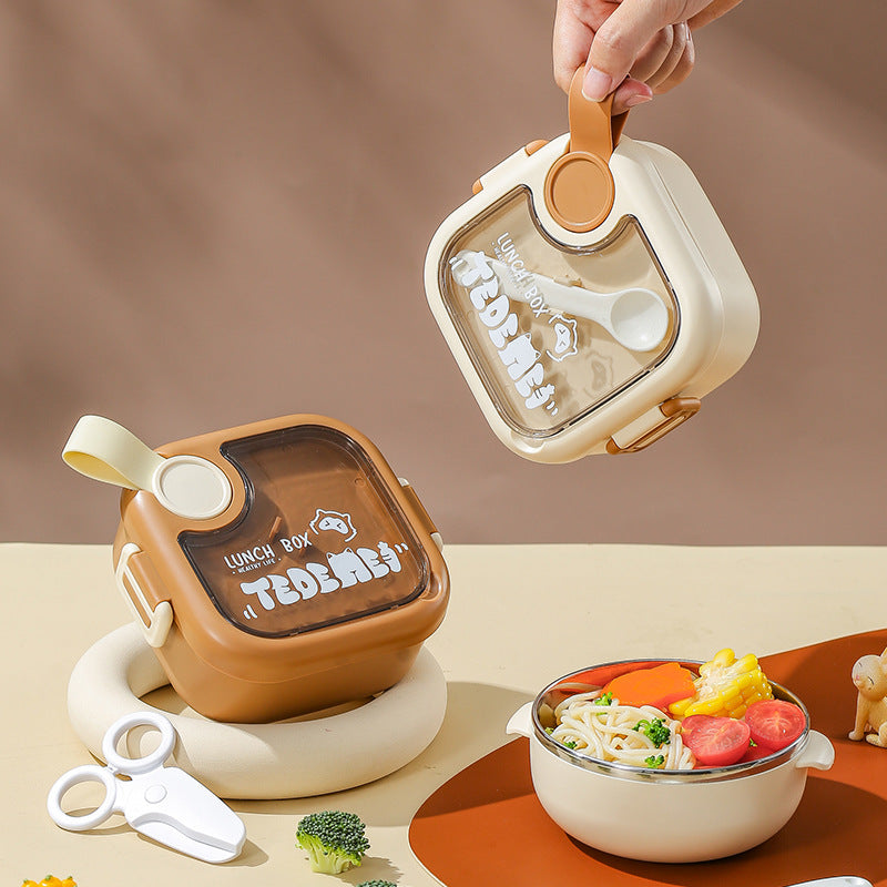 Children Insulated Lunch Box Set with Bowl and Utensils