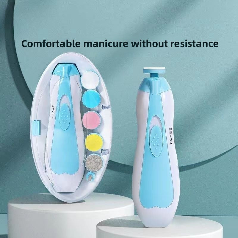 Six-in-one Multi-Function anti-scratch baby electric nail grinder