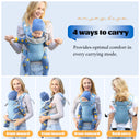 Convertible 4-in-1 Baby Travel Carrier with Safety Seat