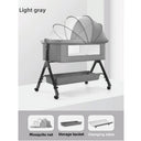 Adjustable Height Portable Baby Crib with Mosquito Net