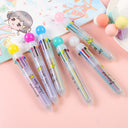 Creative 10-Color Cute Ballpoint Pen with Fun Designs