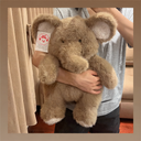 Plush toys big-eared elephant figurines