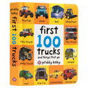 First 100 Words Animals Trucks Board Books Set