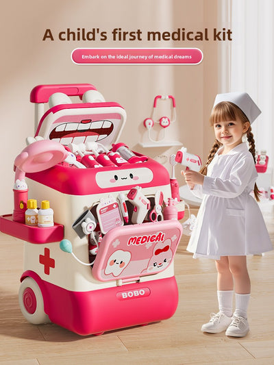 Childrens Doctor Role Play Toy Set with Sound Light Effects