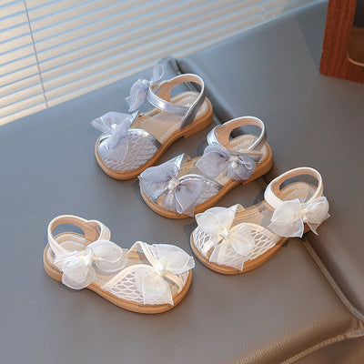 Girls Bow Sandals Soft Sole