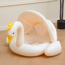 Children Inflatable Swim Seat Ring with Sunshade