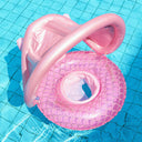 Children Inflatable Swim Seat Ring with Sunshade