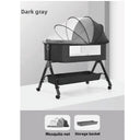 Adjustable Height Portable Baby Crib with Mosquito Net