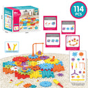 Electric DIY Gear Building Blocks STEM Educational Toy for Kids