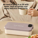 Heated Lunch Box Stainless Steel Portable Food Warmer