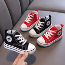 Children Canvas Casual Shoes with Side Zipper