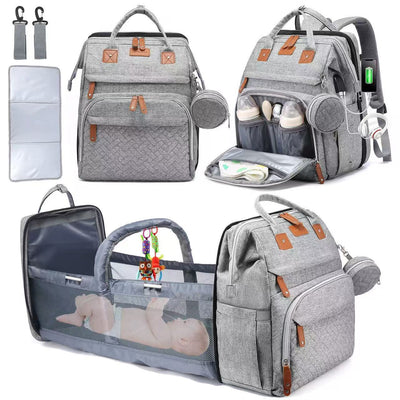 Folding Baby Bed Backpack with Large Capacity