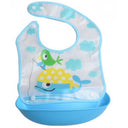 Detachable No-wash Waterproof Silicone-like Bib For Kids