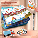 Children's Early Education Platform Puzzle Montessori Early Education Magnetic Puzzle Book Toy