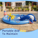 Unicorn Slide Inflatable Play Pool with Water Spray