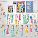 Princess Dress-up Magnetic Stickers for Toys