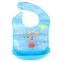 Detachable No-wash Waterproof Silicone-like Bib For Kids