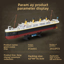Titanic Cruise Ship Building Block Model