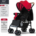 Lightweight Foldable Baby Stroller with Reclining Seat