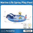 Unicorn Slide Inflatable Play Pool with Water Spray