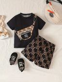 Men's children's clothing short-sleeved shorts T-shirt