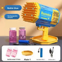 Automatic bubble-blowing toy machine