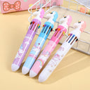 Creative 10-Color Cute Ballpoint Pen with Fun Designs