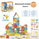 Electric DIY Gear Building Blocks STEM Educational Toy for Kids
