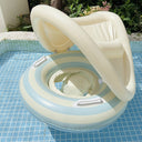 Children Inflatable Swim Seat Ring with Sunshade