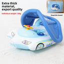 Children Inflatable Swim Seat Ring with Sunshade