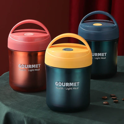 Insulated Stainless Steel Soup Cup with Sealable Lid