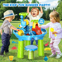 Multifunctional Children Water Sand Play Table with Wheels