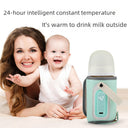 Portable milk warmer for infants when making milk