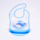Detachable No-wash Waterproof Silicone-like Bib For Kids