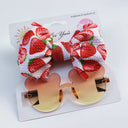 Kids Sunglasses And Fruit-Print Hairband Set