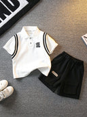 Boys Summer Polo Shirt Shorts