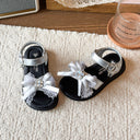 Floral Rhinestone Girls Summer Sandals