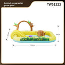 Unicorn Slide Inflatable Play Pool with Water Spray