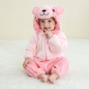 Flannel Animal Onesie For Kids