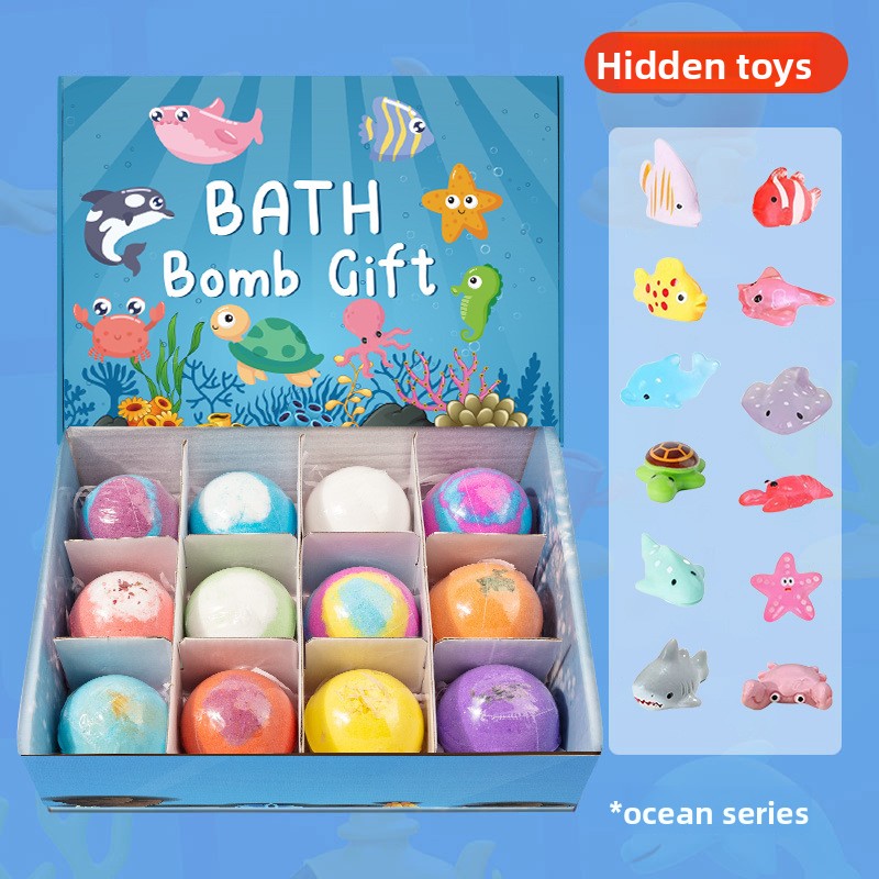 Salt bath ball bubble ball