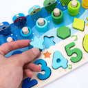 Five-in-One Ocean Logarithmic Board Early Education Toy