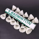 SA535 Goose Feather Badminton Training Balls 12 PCs