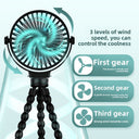 USB Rechargeable Mini Clip Baby Stroller Fan