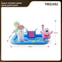 Unicorn Slide Inflatable Play Pool with Water Spray