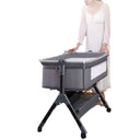 Adjustable Height Portable Baby Crib with Mosquito Net