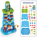 Multifunctional Children Water Sand Play Table with Wheels