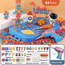 Children's Toy Electric Drill DIY Repair Screw Tool Box