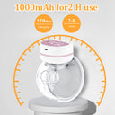 Wearable electric breast pump