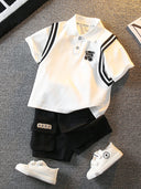 Boys Summer Polo Shirt Shorts