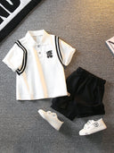 Boys Summer Polo Shirt Shorts